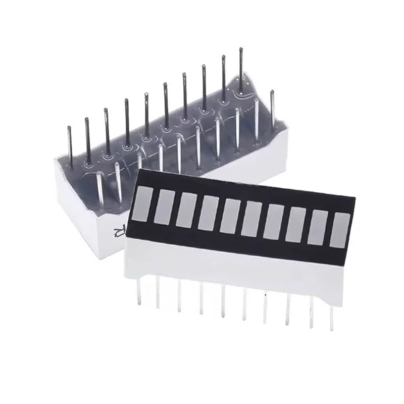 5PCS 25*10mm light bar 10 grid digital tube Red Green Blue Yellow White LED digital light bar 10 segment LED display 2510
