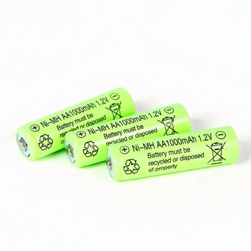 1.2V 1000mAh AA Ni-MH Rechargeable Battery, High Capacity, Long Lasting Power for Remote Controls, Toys, Clocks