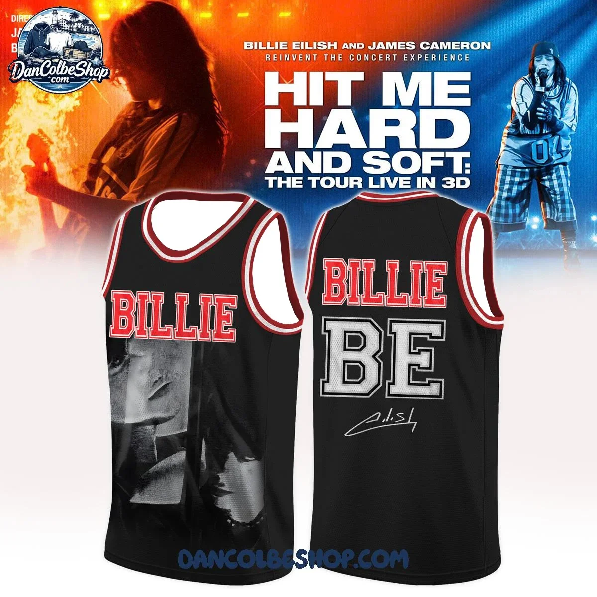 Billie Eilish's New Album HIT ME HARD AND SOFT Basketball Vest in 2026, Featuring Retro American Fans and A Mix Family Matching