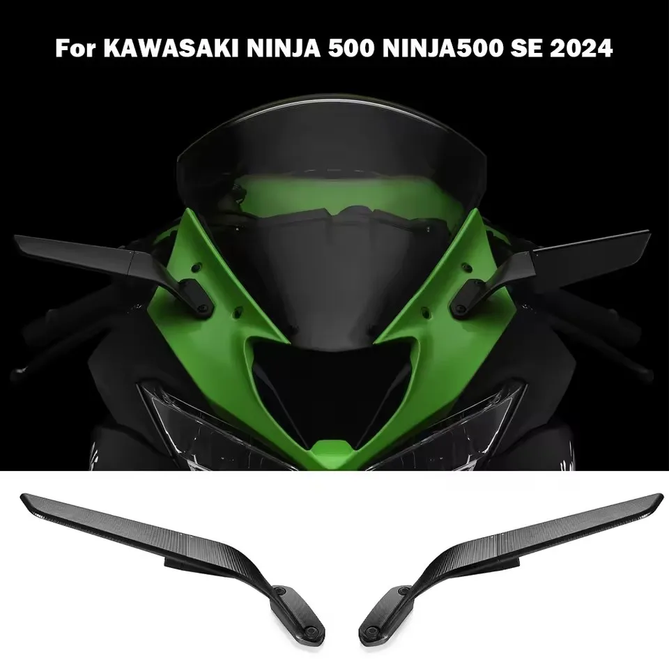 

For Motorcycle Accessories KAWASAKI NINJA 500 NINJA500 SE 2024 Rearview Mirrors Adjustable Rear View Mirror ninja500