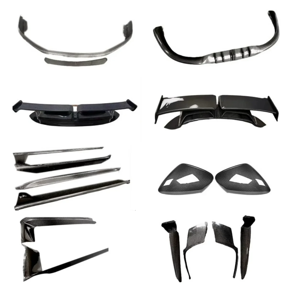 

Carbon fiber Body kit for Porsche 911 992 modified Front Rear lip Side skirt Tail wing Wind knife Rearview mirror cover
