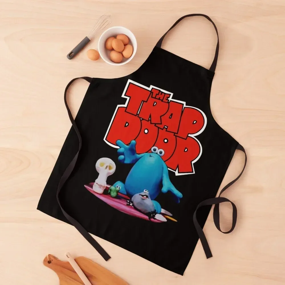 

The Trap Door (Transparent) Apron Chef Uniform Woman Household Items Useful Manicurists Apron