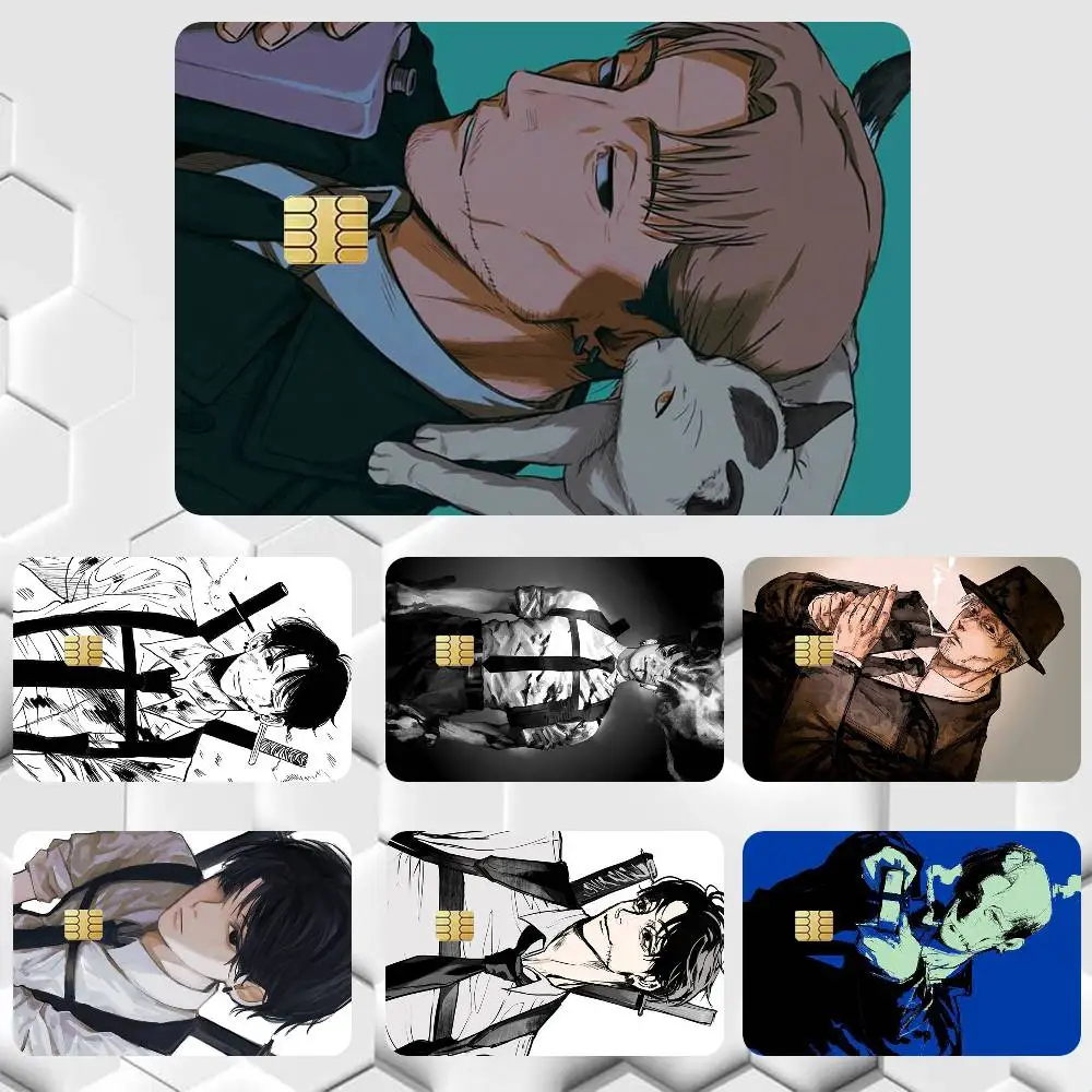 Chainsaw Man Kishibe   Sticker Film Tape Skin for Credit Card Debit Card Cartoon Waterproof Stickers