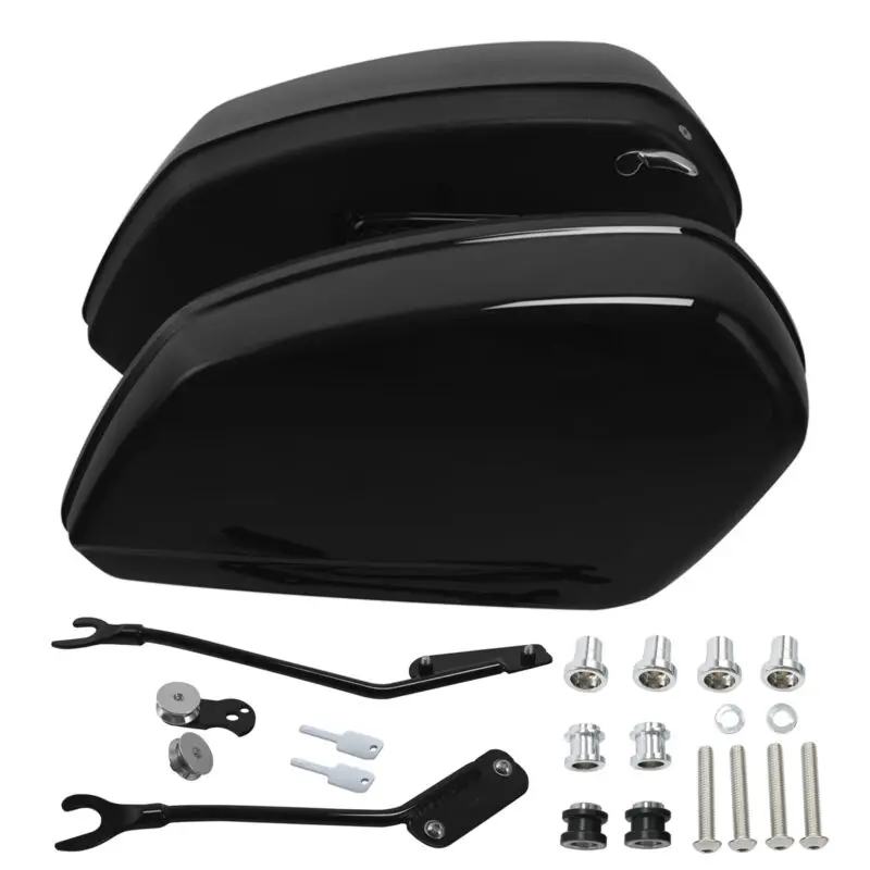 Gloss Black Saddlebags Bags Docking Hardware For Harley Softail Low Rider ST FXLRST 2022-2024