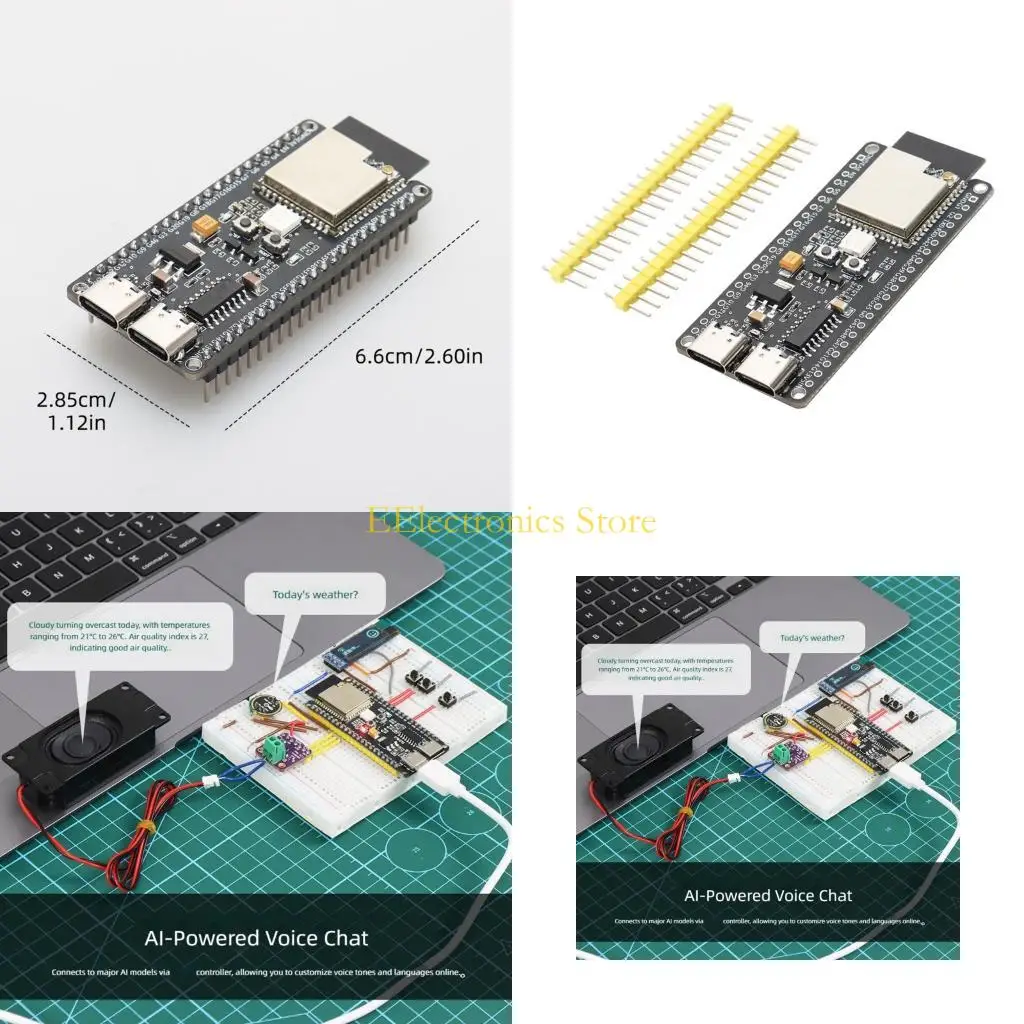 B03C 2 Cores ESP32S3 Mainboard WiFi Bluetooth-Compatible DeepSeek N16R8 Unassembled