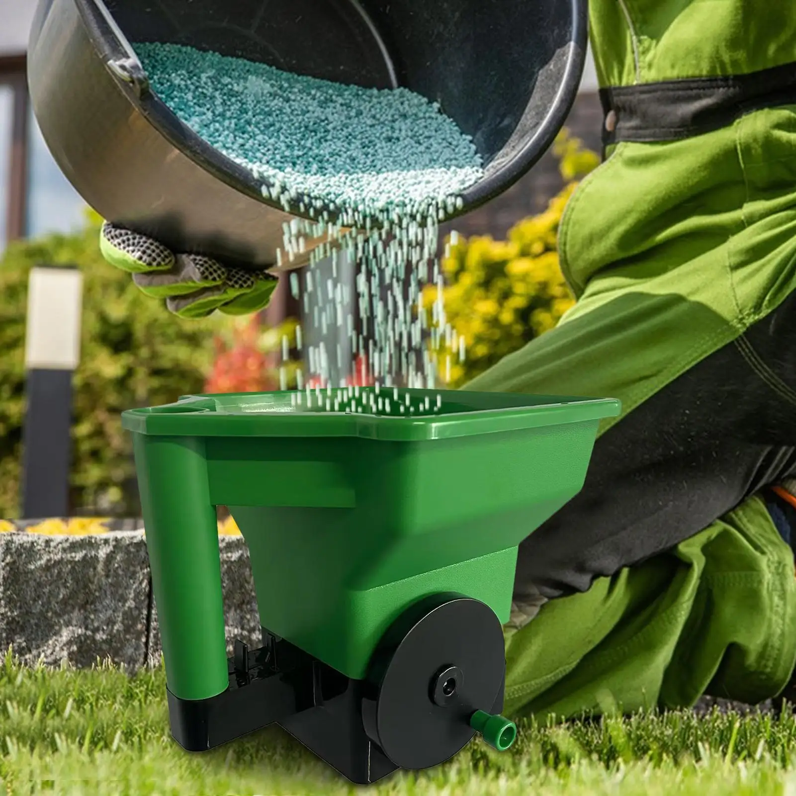 

Hand Crank Fertilizer Spreader Handheld Manual Spreader Small Farmland Fertilizer Application Equipment for Garden Spreader