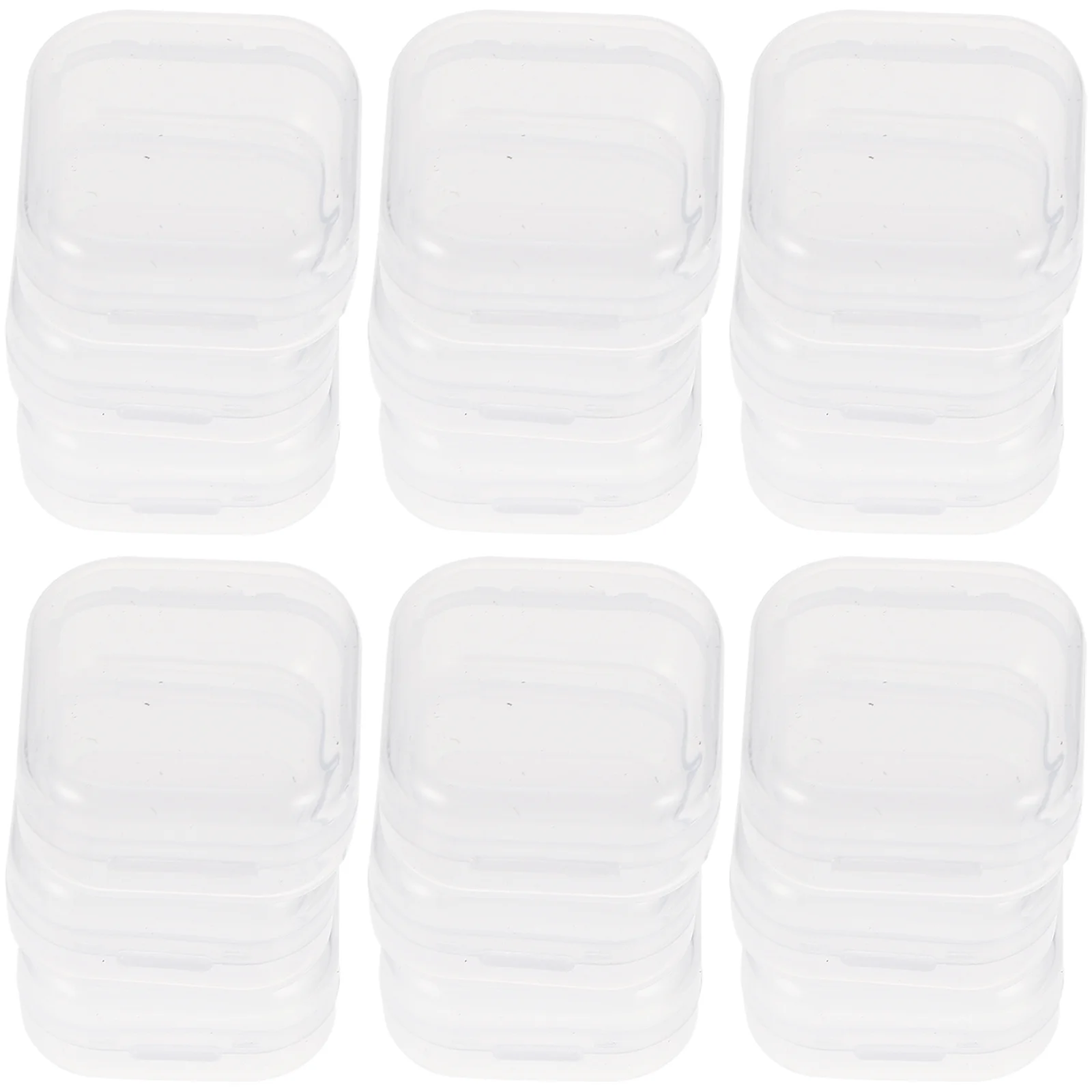 40 Stück Ohrstöpsel-Boxen, transparent, Mini-Aufbewahrungshalter, kleine Kunststoffhülle für Schmuck, Perlen, Pillen, Organizer, Ohrstöpsel-Boxen