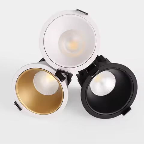 Dimmable Led Downlight Recessed Ceiling Lamp Spotlight Aluminum COB 110V 220V Home Office Store Spot led Hole 65/75/90mm
