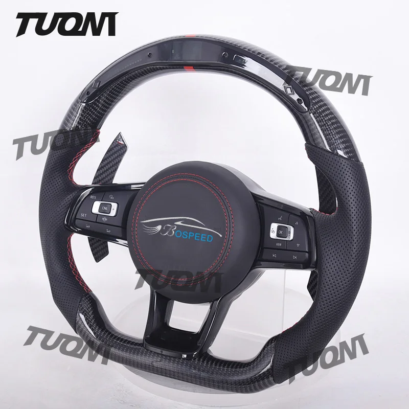 

Forged Carbon Fiber LED Steering Wheel For Volkswagen VW Golf Golf 7 5 6 8 R GTI MK7 MK5 MK6 MK3 Passat CC PLUS Multifunction