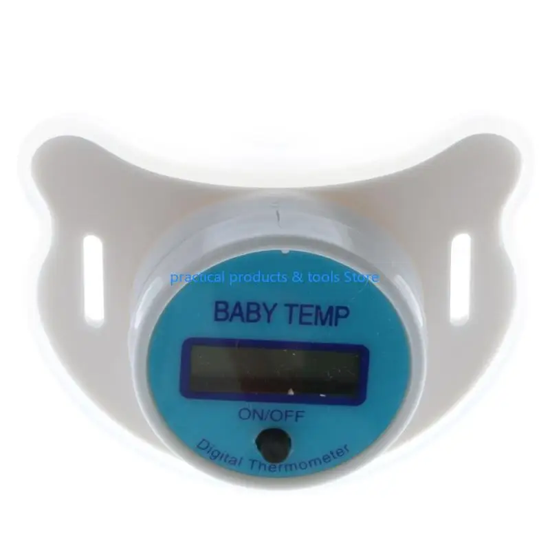 77JB رضع الطفل CLACK درجة الحرارة الرقمية Pacifier LCD Nipple Nipple Nipple Thermside