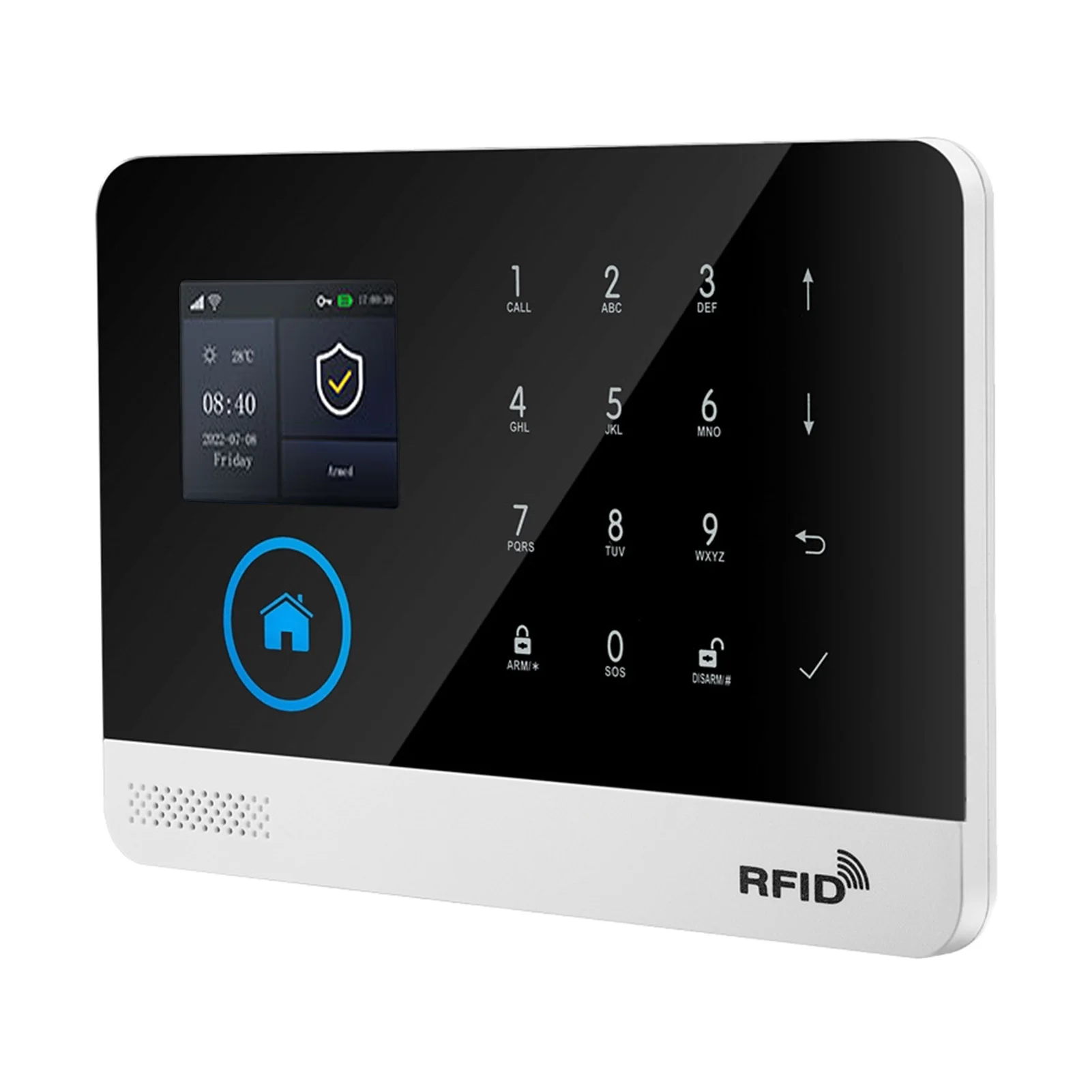 

2G/4G WiFi Wireless Home Alarm System TY APP 2.4-inch TFT Color Screen Rechargeable Alarm Panel SOS Anti-Theft Alarm Host