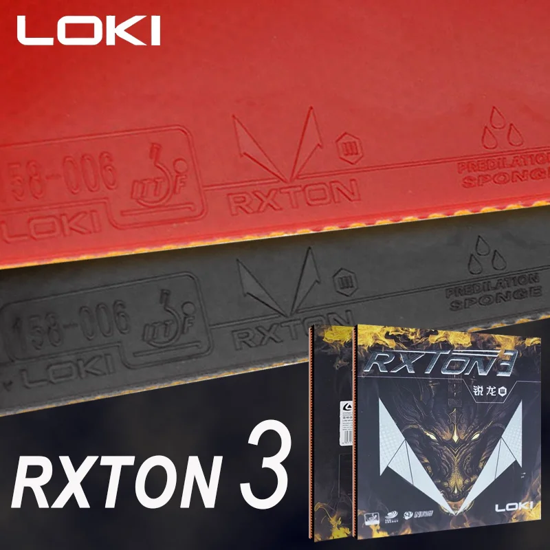 

LOKI RXTON 3 Table Tennis Rubber Sticky Professional Training Ping Pong Rubber Sheet with Medium Carbon Sponge