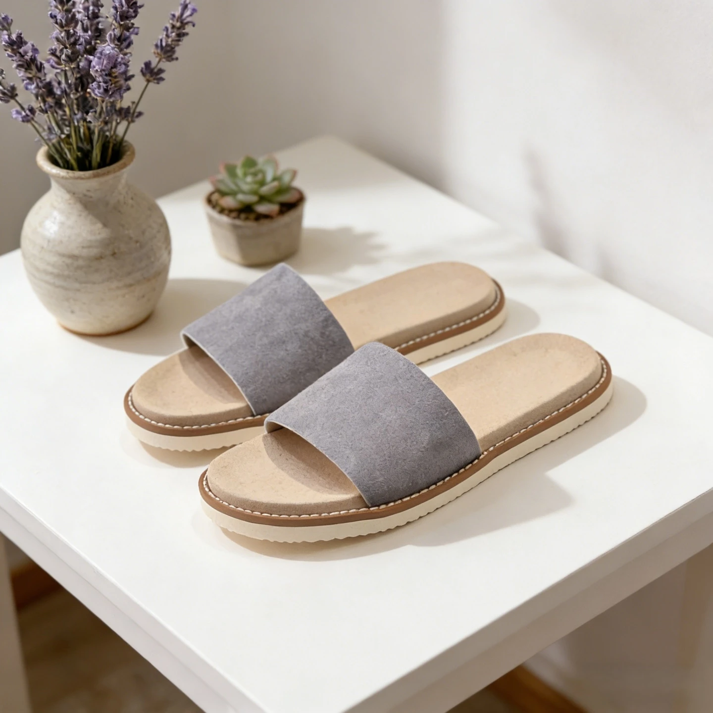 

Handmade Genuine Cowhide Leather Slippers Luxury Brand Men's Shoes Home Outdoor Sandals Holiday Gifts Indoor Outside Beach Shoes