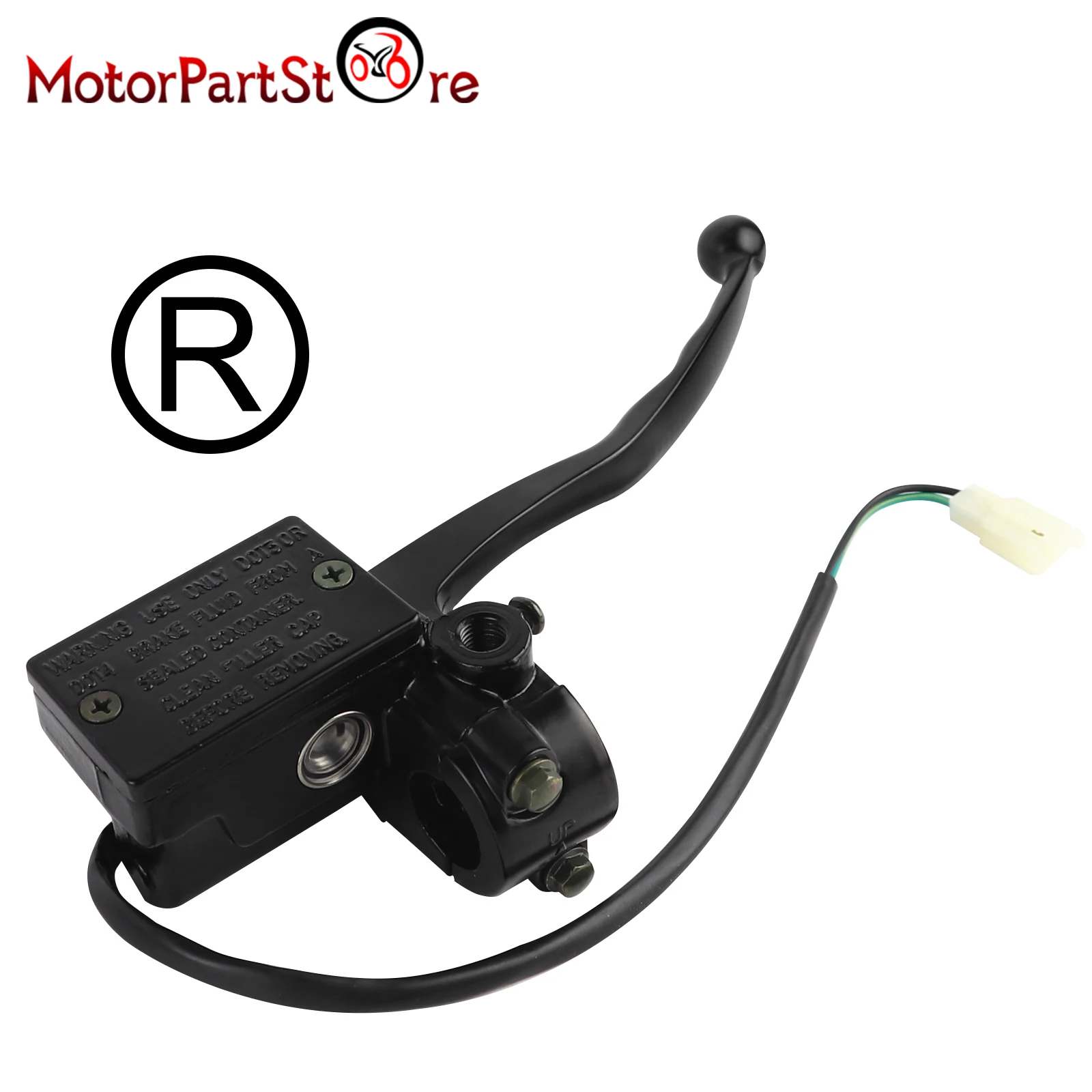 Prawa dźwignia pompy hamulcowej hydraulicznej 7/8'' do Yamaha XT600 XT550 XT350 TT250 XT225 ATV Quad Moped