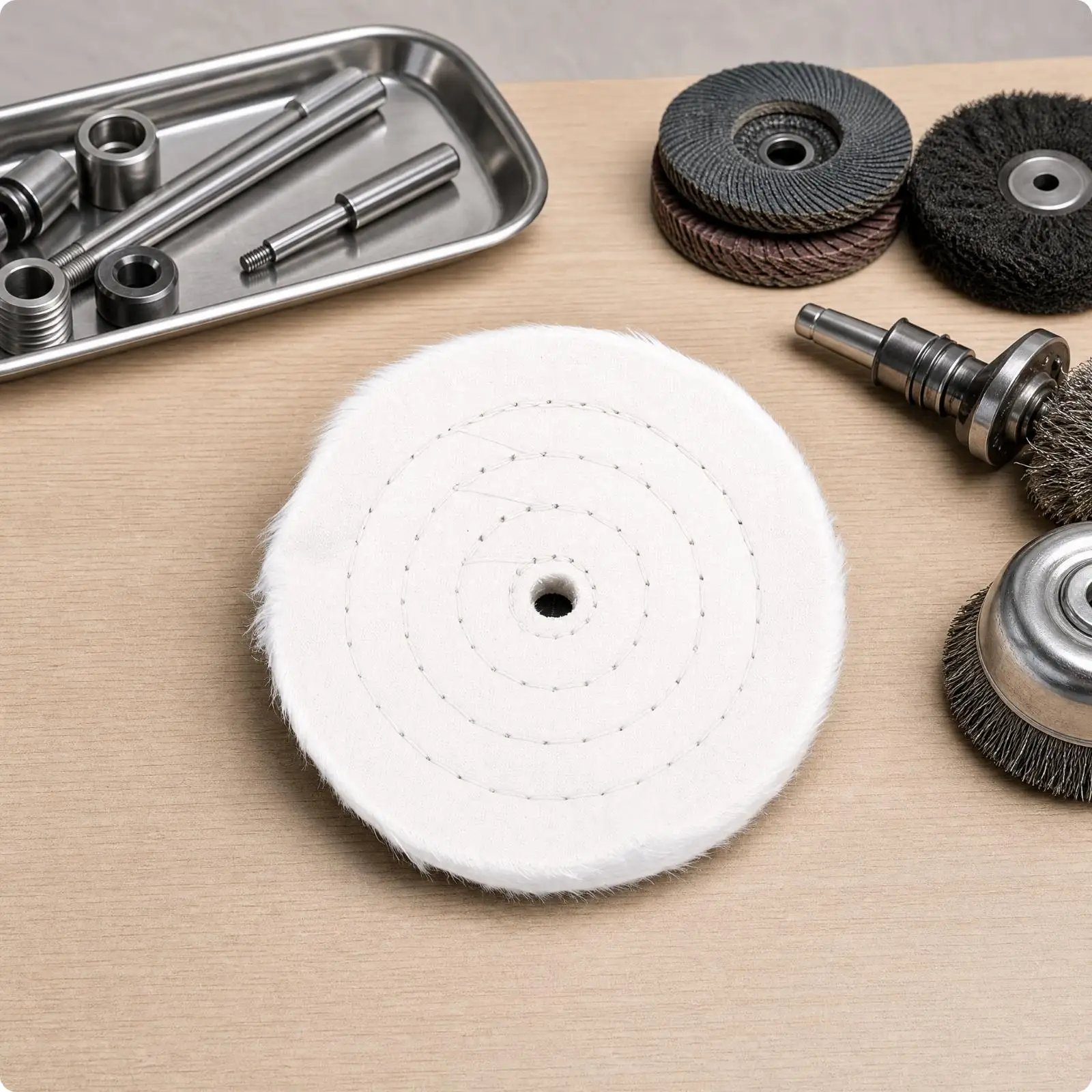 Durable Soft Cloth Buffing Wheel for Angle Grinder Polishing Machine Metal Workpiece Smoothing Flat Surface Finishing Tool
