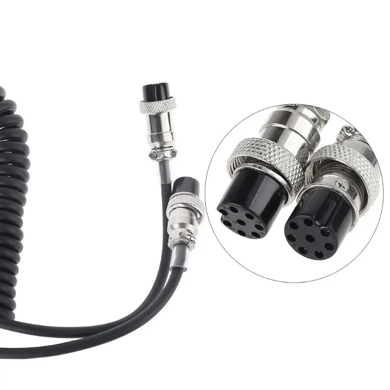 Dropship 70cm Aviation Mic Cable for Kenwood Transceiver MC-60 Black Wear Resistant