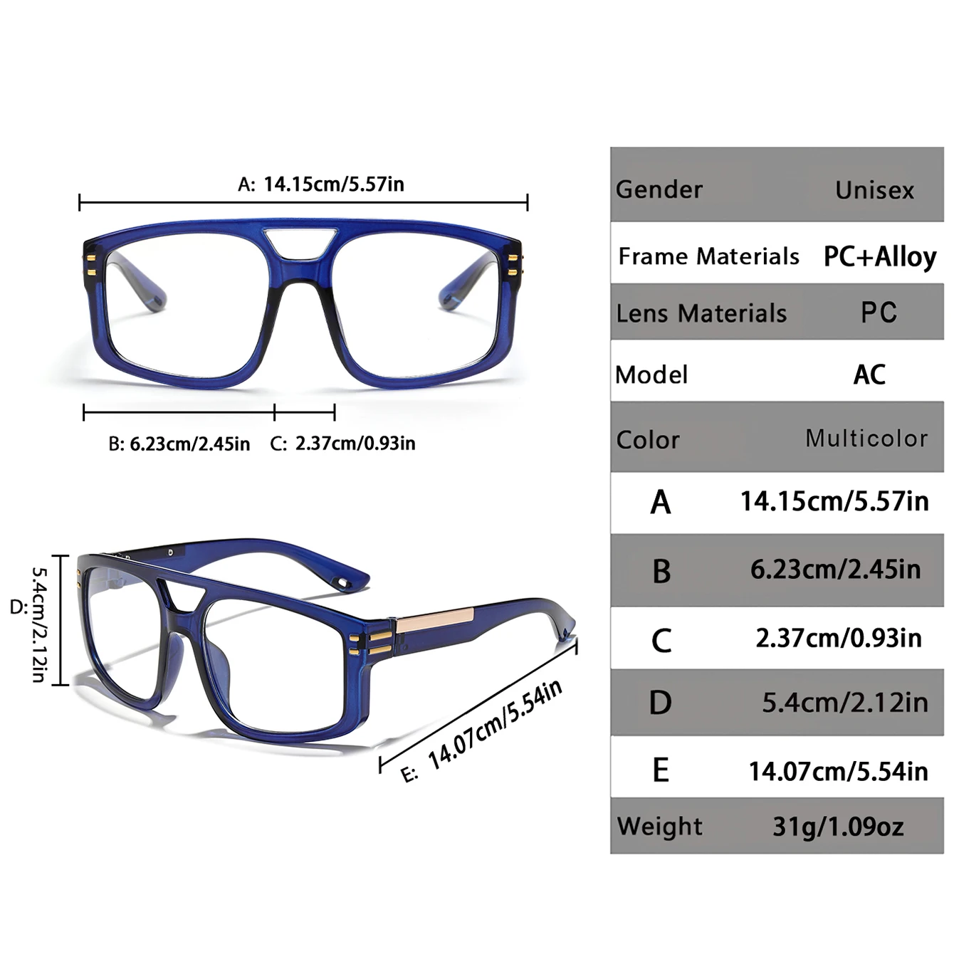 Lässige photochrome Sonnenbrille mit Etui für Damen und Herren, Outdoor-Sport, Radfahren, Angeln, Fahren, Golf, Strand, quadratische Schutzbrille – Detail 2