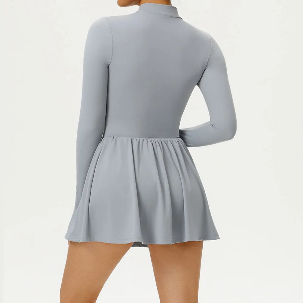 المرأة السراويل طويلة الأكمام ملابس رياضية لليوجا بذلة الجري اللياقة البدنية رفع الصالة الرياضية الملابس قطعة واحدة الإناث في الهواء الطلق الترفيه ارتداءها #6