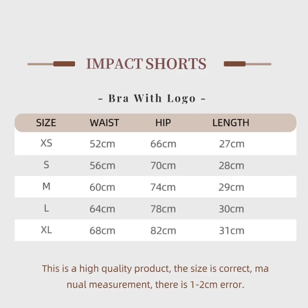 Impact Shorts with Logo 4.5'' Low Waist Seamless Yoga Shorts Scrunch Bum Gym Shorts Workout Biker Short Stretch Fitness Short