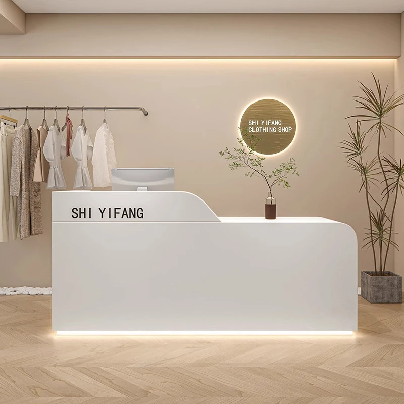 

Company Design Reception Desks Modern Shop Beauty Bar Luxury Hotel Restaurant Reception Desks Hotel Bureau Trendy Furniture
