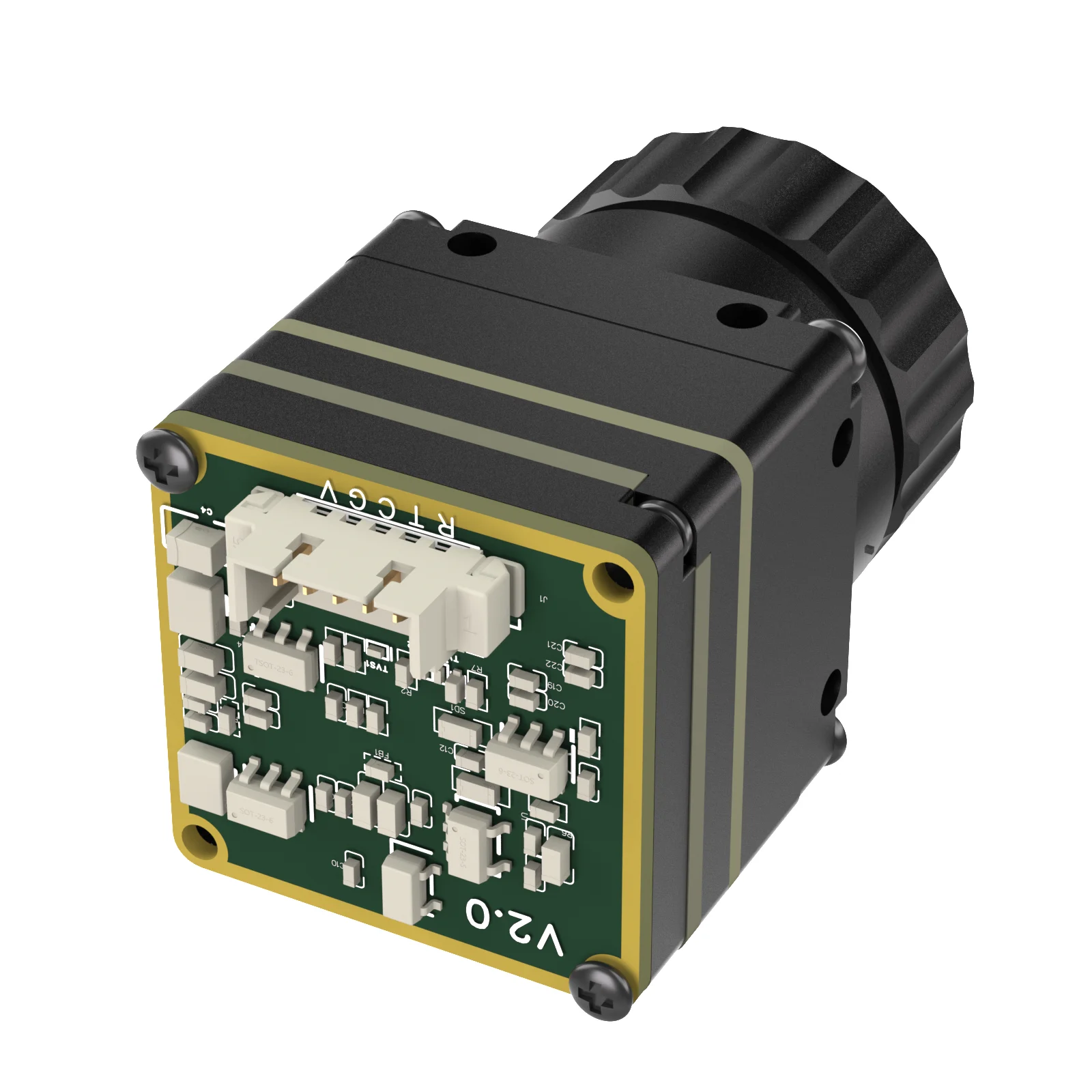 CV 640X512 384X288 256X192 6.8MM Lens Thermal Imager  with CVBS Interface Longwave IR 12um Micro Camera Module