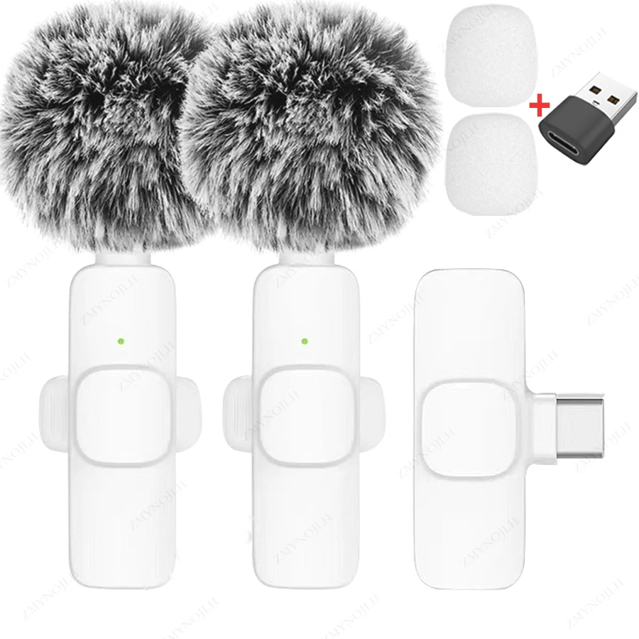 Wireless Lavalier Microphone Portable Mini Mic for iPhone Android PC Camera – Video Recording Live Streaming Vlog Gaming image 6