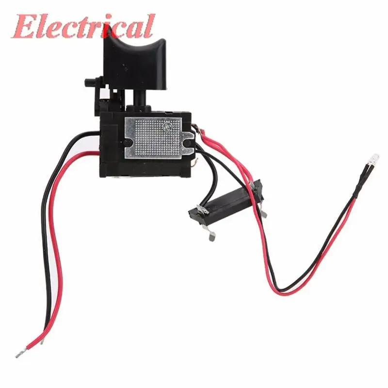 1pc 7.2V-24V 5-16A per batteria al litio Trapano a batteria Interruttore di controllo della velocità Trapano elettrico Interruttore a grilletto Piccola luce FA2-16/1WEK