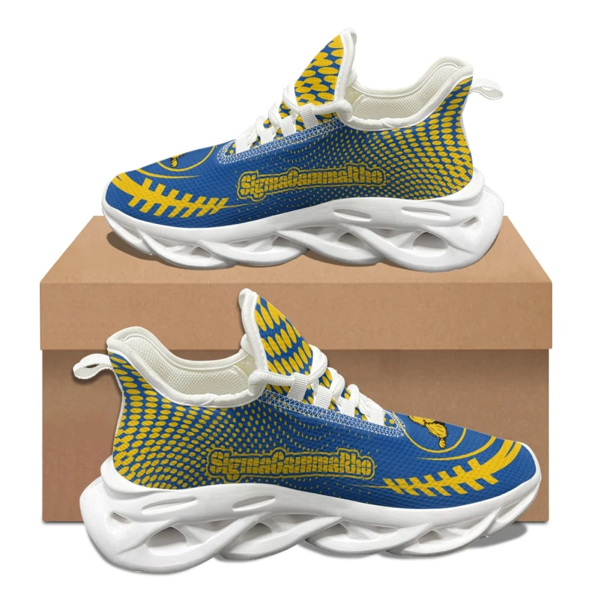 Sigma Gamma Rho Brand Design Mesh Sneakers Poodle Pattern Casual Outdoor Walking Shoes Lightweight Non-slip Running Shoes Zapato