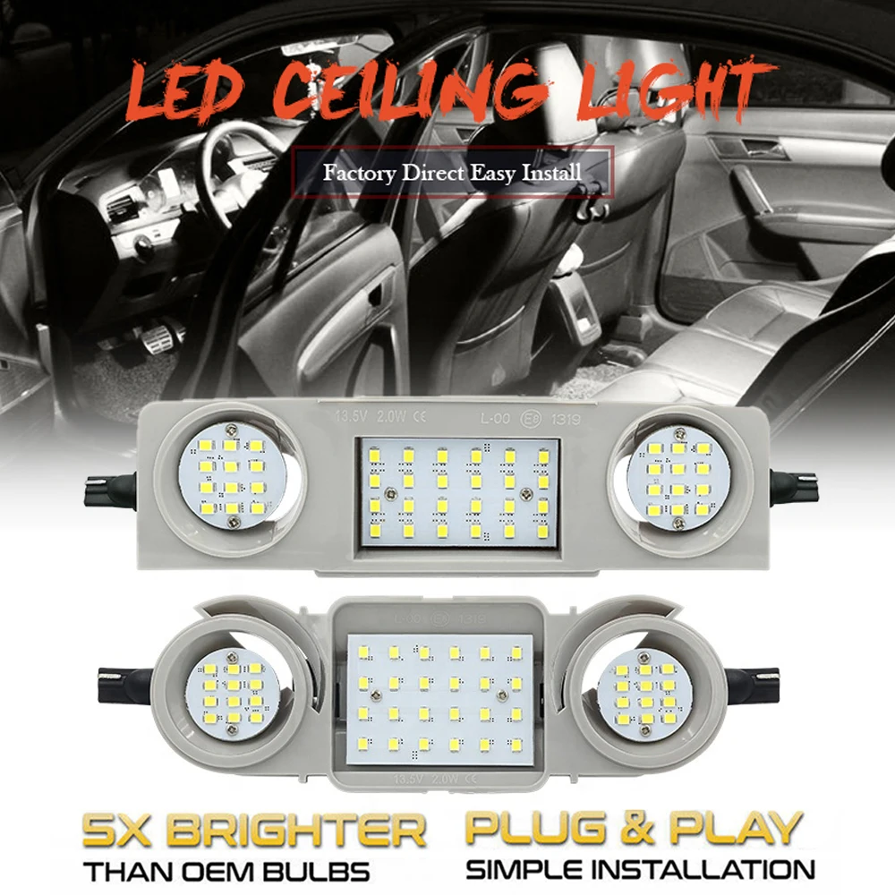 LED Car Interior Dome Light Roof Reading Lamps For Seat Alhambra 710 Leon 5F Skoda Yeti 5L Octavia 5E Superb 3T