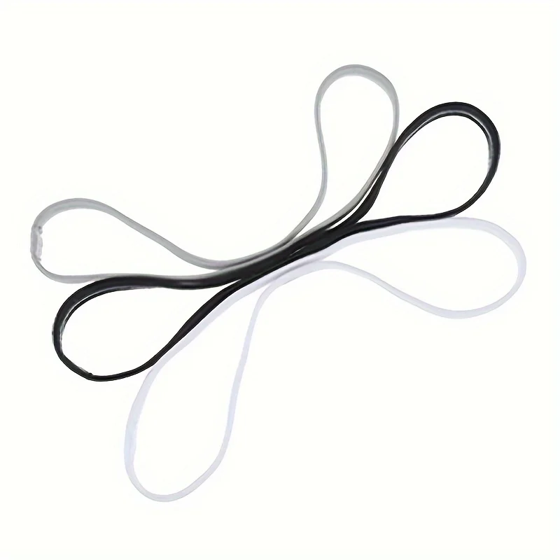 3pcs Solid Color Sports Headband, Yoga Non-slip Elastic Yoga Headband