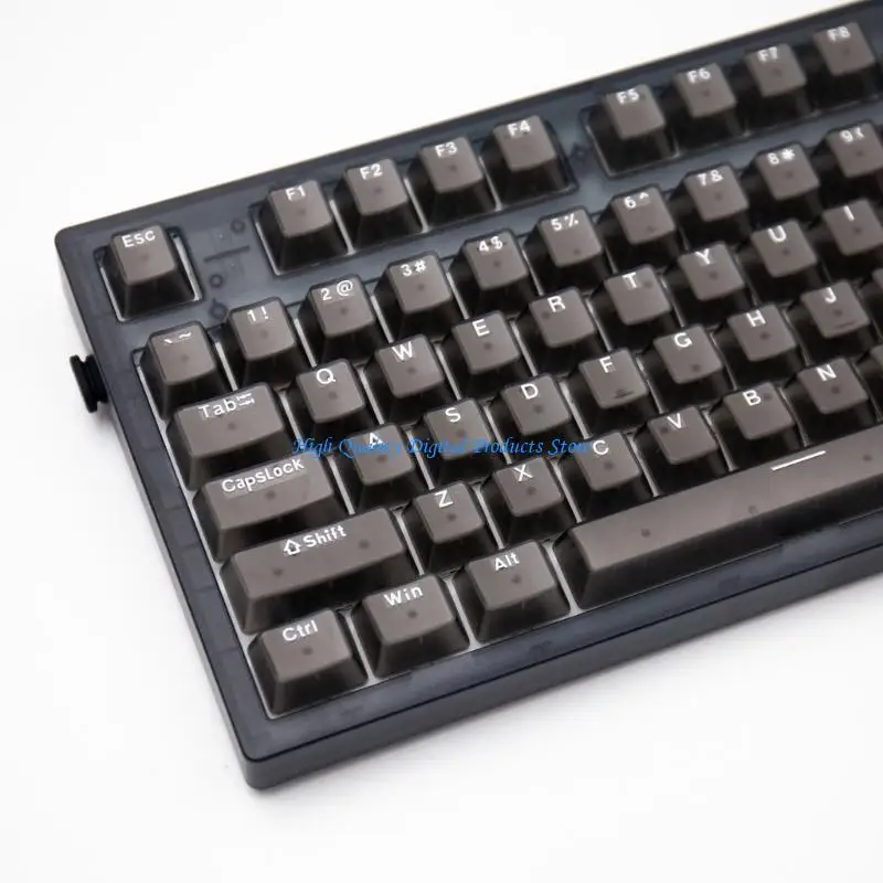 

U2JE 131 Keys Double Shot Keycaps for Mechanical Keyboard OEM Profile Keycaps DIYSublimation Backlit Keycaps Transparent