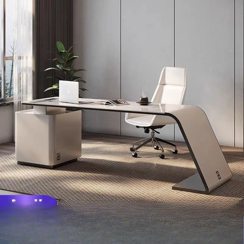 Desk Italian minimalist computer rock slab desk President boss office high-end study writing desk
