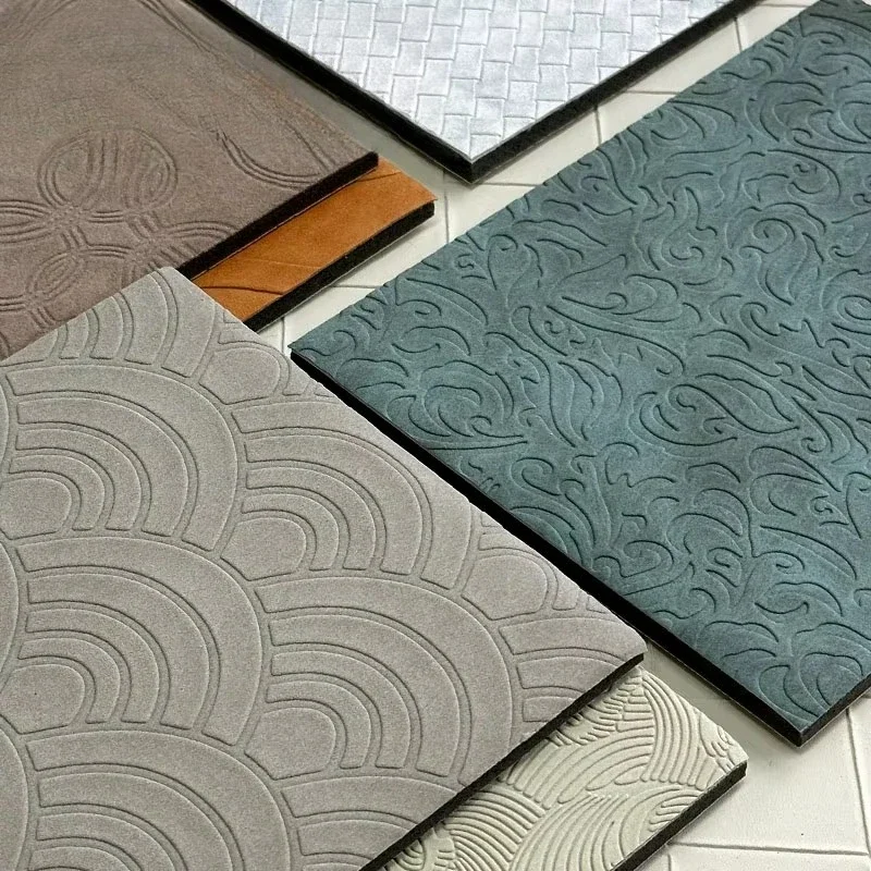 Commercial carbon crystal wallboard leather waterproof, fireproof and soundproof home hotel project