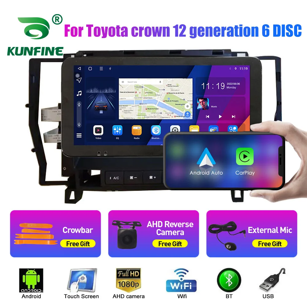 

10.33 Inch Car Radio For Toyota crown12 2Din Android Octa Core Car Stereo DVD GPS Navigation Player QLED Screen Carplay