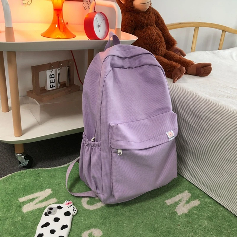 กระเป๋าเป้สะพายหลังผ้าใบหลายกระเป๋ากระเป๋าเดินทาง Rucksack วัยรุ่น Casual Daypack School Bookbag