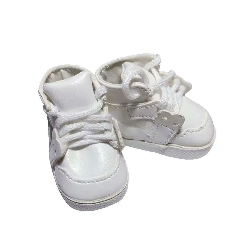 

5CM 20cm Cotton Doll Shoe Shoes Doll Lightweight Mini Sports Doll Shoes PU Leather Colorful Casual Wear Sneakers Boot Body Dolls