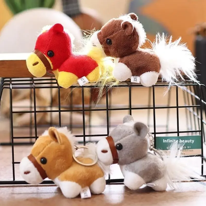 

Новогодняя подвеска-талисман с красивой куклой пони, плюшевый брелок с яркой лошадью, восхитительный праздничный декор с чучелами животных