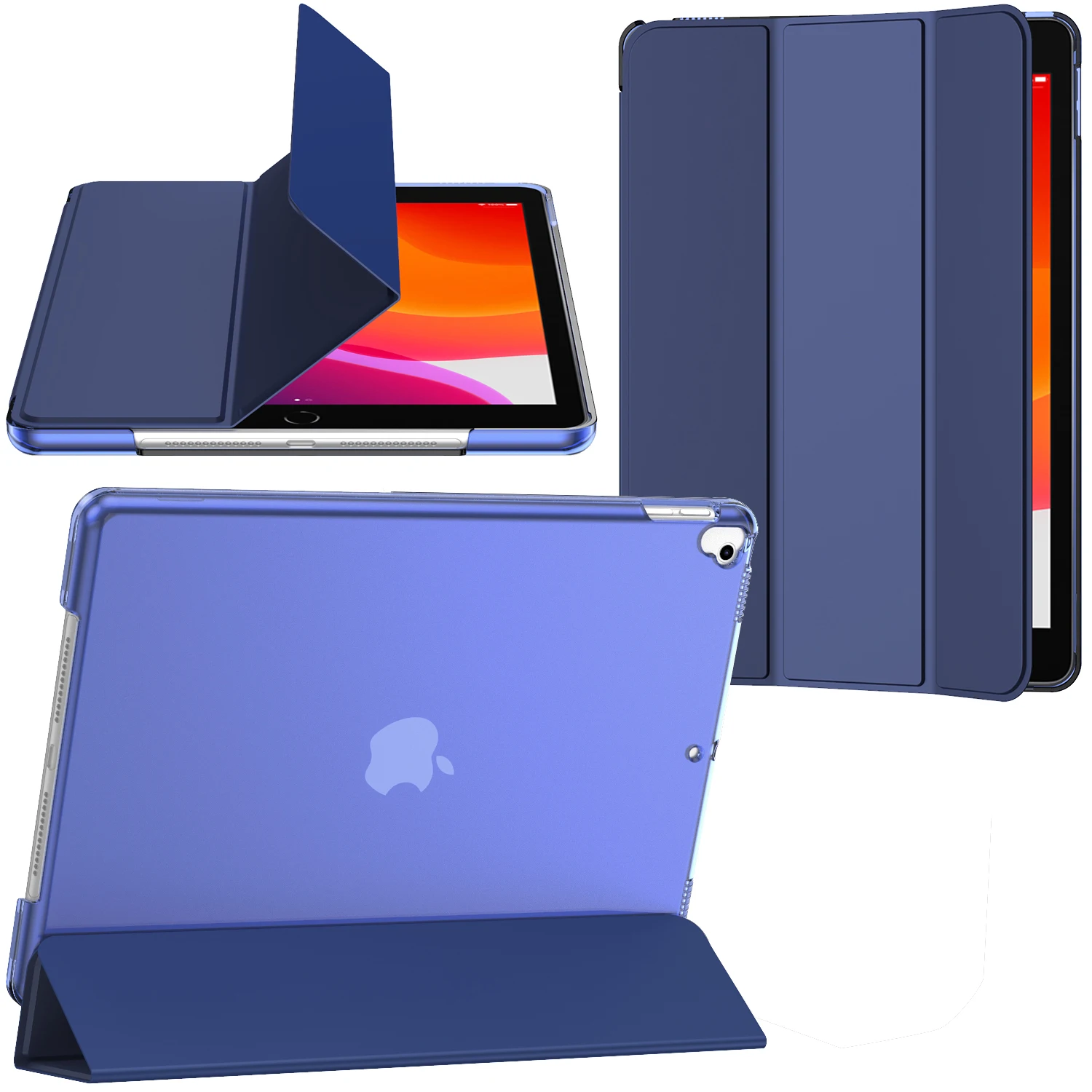

For Apple iPad 7/8/9th Generation 10.2"(2021/2020/2019 Release ) Case Cover, 10.5 inch iPad Air 3 Gen Slim Smart Hard Shell Back