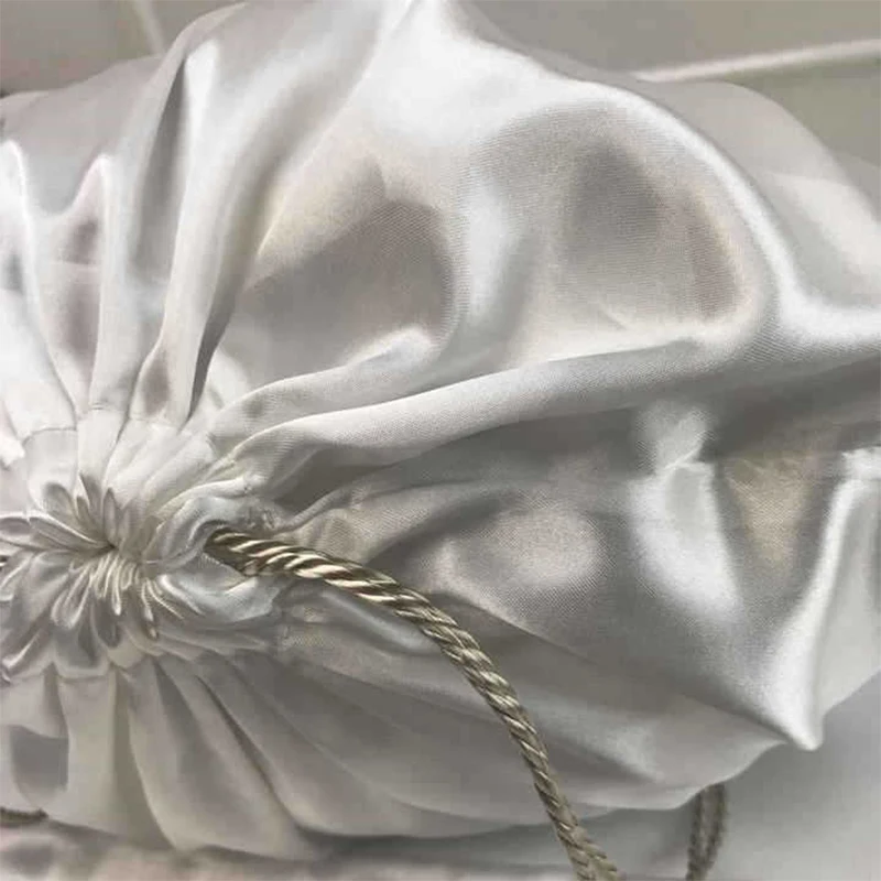 Dust Proof Packaging Pouch Large Silk Satin Drawstring Bag Reusable Sack Handbag Shoes Clothing Storage Bag, Gift Wrapping Bags