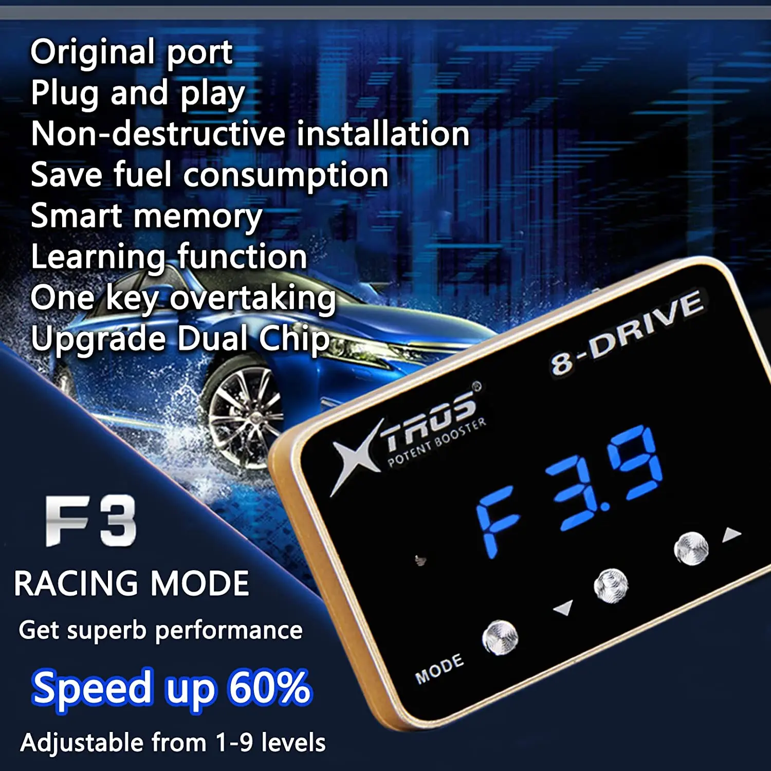 Padal Throttle Response Controller for for Audi VW Skoda Porsche Seat Sport Racing Mode Electronic Throttle Accelerator Potent B