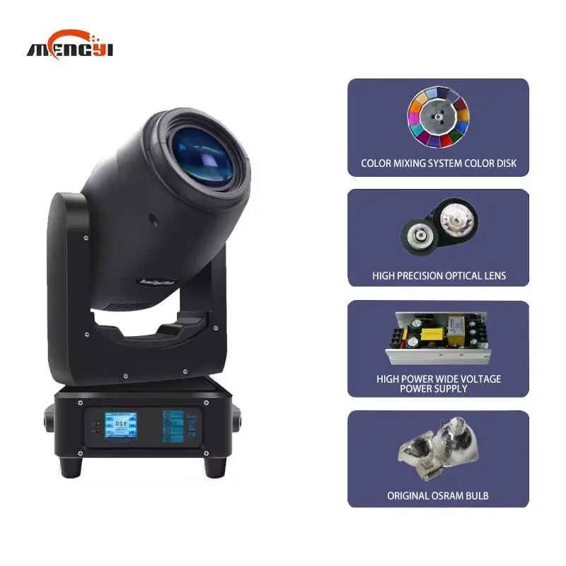 DMX512 Fascio di luce a testa mobile modello 3 in 1 da 250 W LED