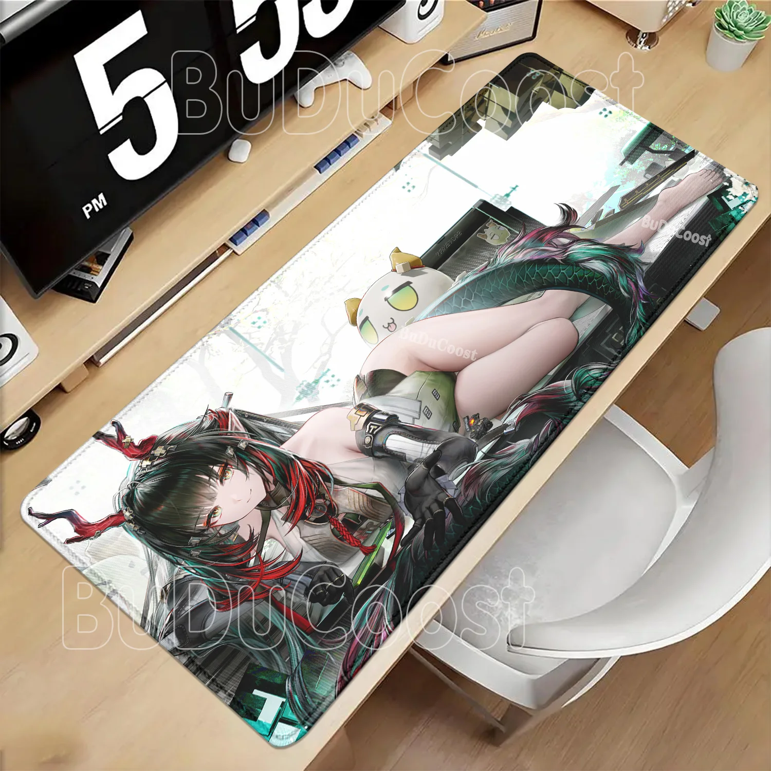 Larger Rossi Yvonne Arknights Endfield Gaming Mouse Pad Rubber Anime Girl Mousepad Offices Accessories HD Printing XXL Desk Mat