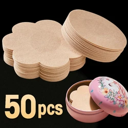 50Pcs Tuch Nippel Abdeckung Zitzen Verbergen Frauen Nippel Pasties Stück Brust Blütenblätter-unsichtbarer Büstenhalter Polsterung Brust Aufkleber Patch Abdeckungen