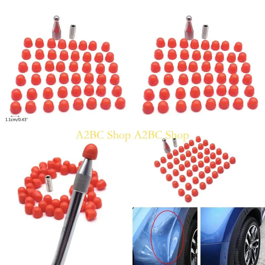 

A2BC 48PCS CAR DENT Ремонт резиновые наконечники для репарации без окраски и крючков