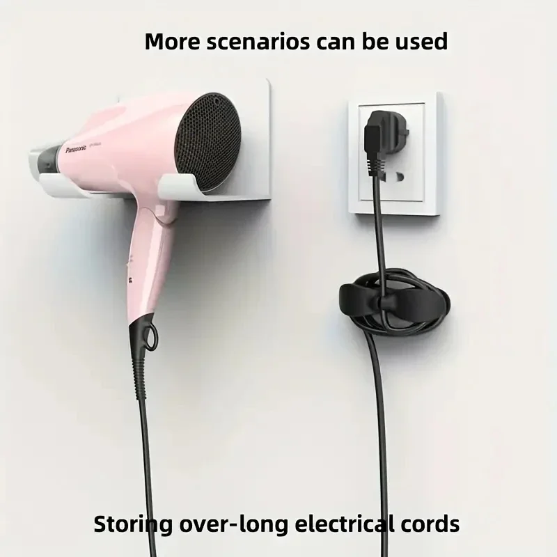 Kitchen Storage Cord Winder Household No-punch Plug Fixed Power Cord Organizer, Electrical Cord Cable Management, Home Organizi