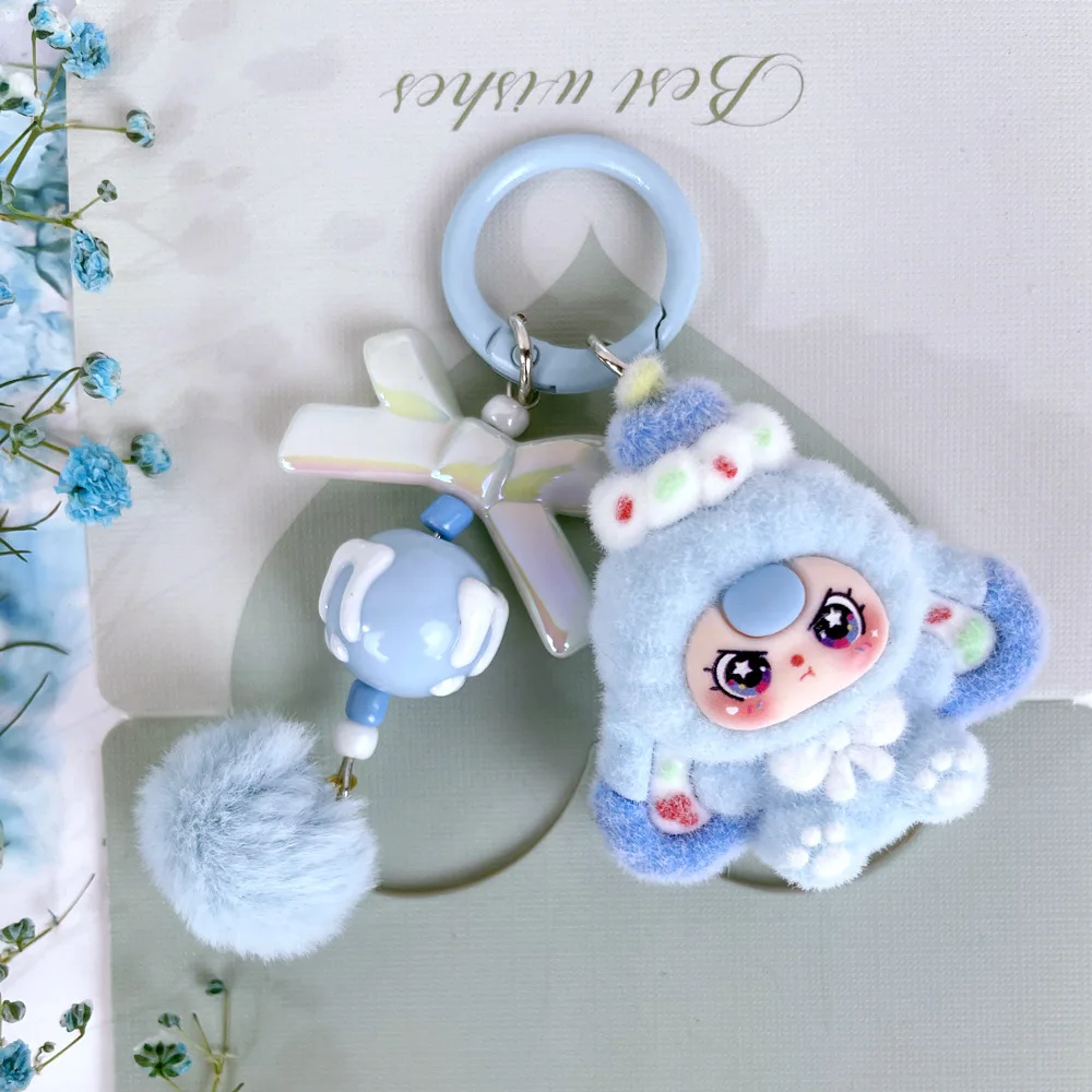 1pc Tasche Anhänger Für Kawaii Baby Drei Mini Cartoon Baby Drei Schlüsselbund Nette Puppe Geschenk Diy Anhänger Zubehör Dekoration
