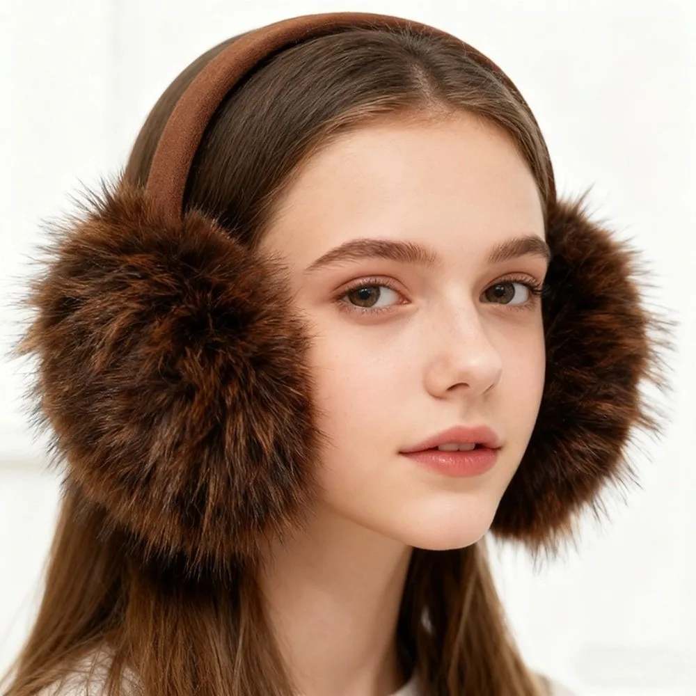 Cozy Windproof Ear Muffs Anti-Freezing Foldable Ear Protectors Warm Lining Korean Style Ear Warmers for Women