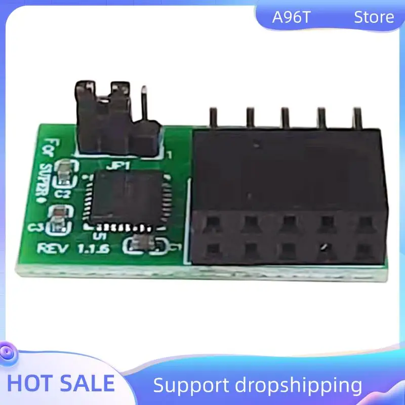 

A96T 3X For Supermicro-AOM-TPM-9670V-S Vertical TPM 2.0 9-Pin