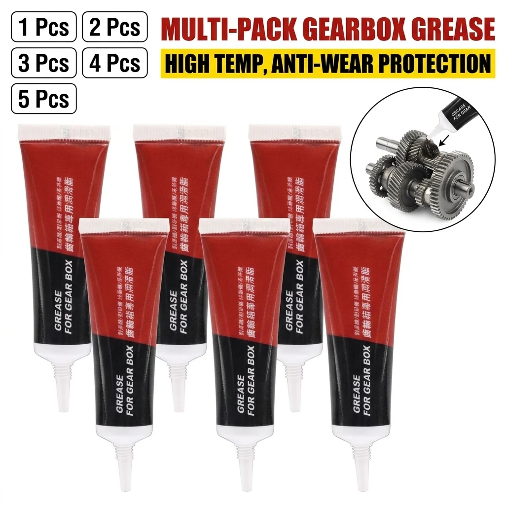 1/2/3/4/5Pcs Lawn Mower Grease Gear Grease Multi-Function Lubricant Refueling Nozzle Thread Design For Hedge Trimmers