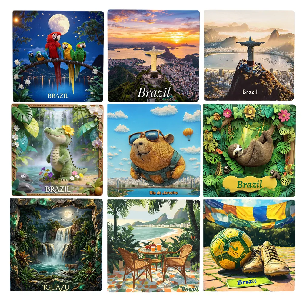 Brazil Ceramic Fridge Magnets Tourist Souvenirs Decoration Articles Handicraft